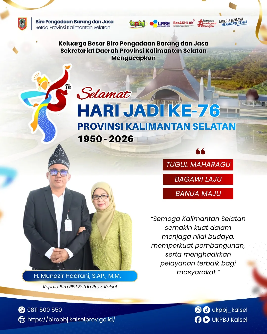 HARI JADI PROVINSI KALIMANTAN SELATAN YANG KE 76