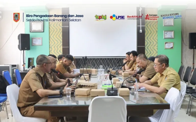 Sinergi Pengadaan: Biro PBJ Kalsel Terima Kunjungan UKPBJ HST