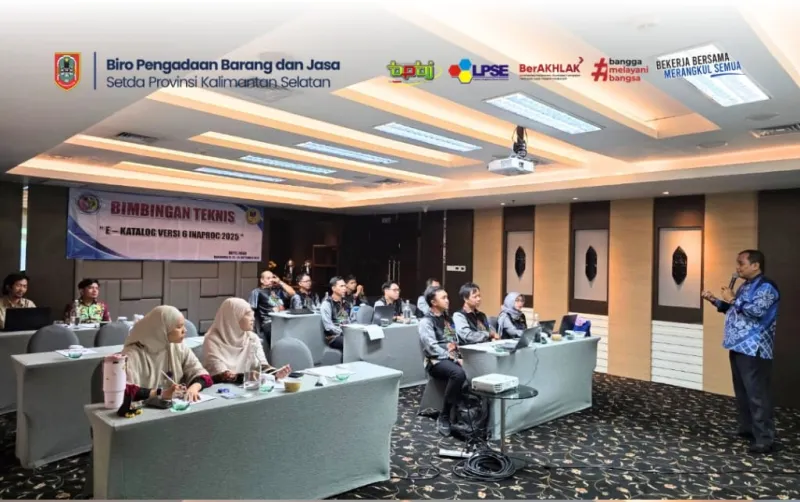 Trainer LPSE Biro PBJ Kalsel Berikan Pemahaman Teknis Katalog Elektronik Versi 6
